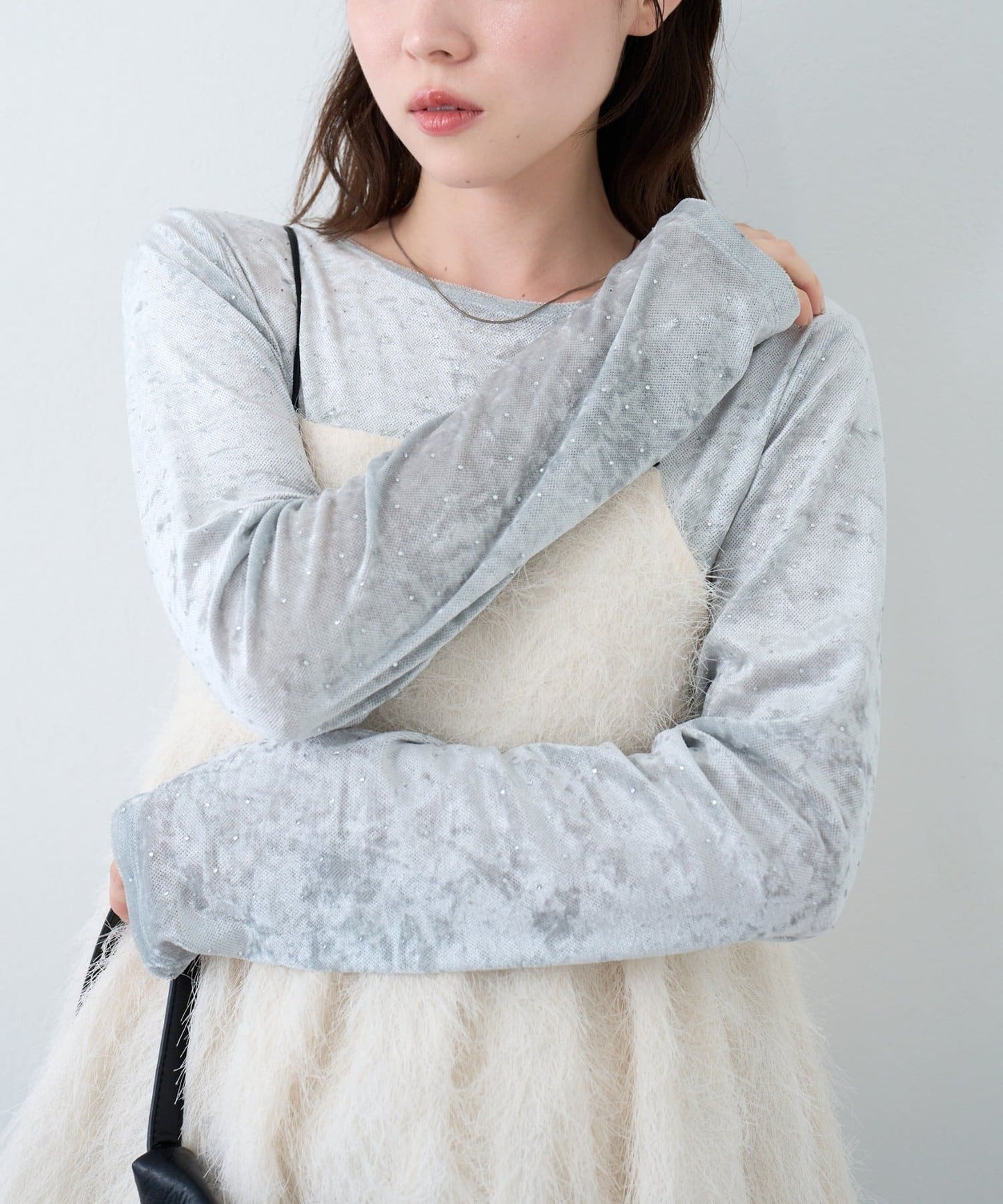 Kastane 鉚釘天鵝絨TOP