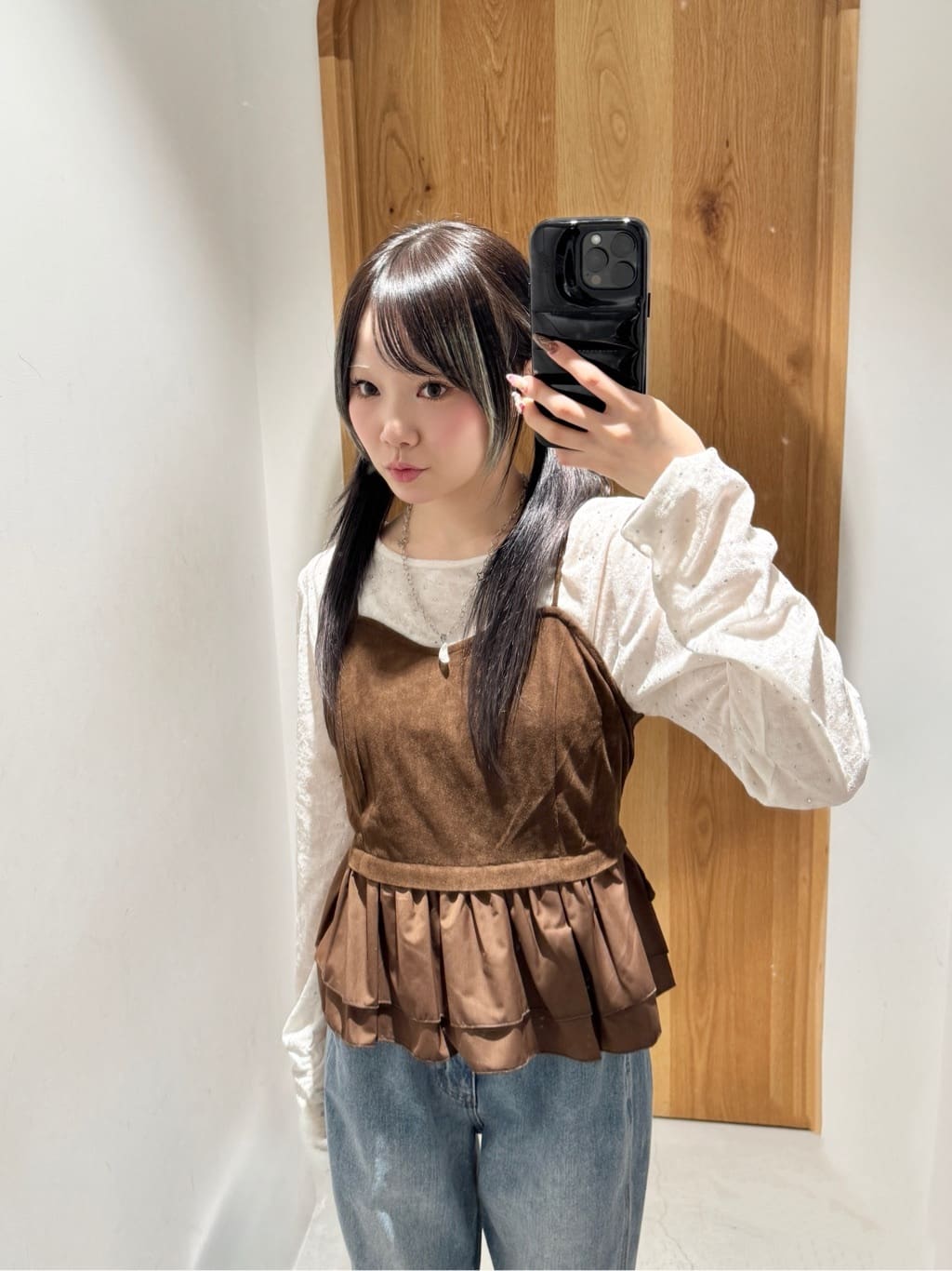 Kastane 鉚釘天鵝絨TOP