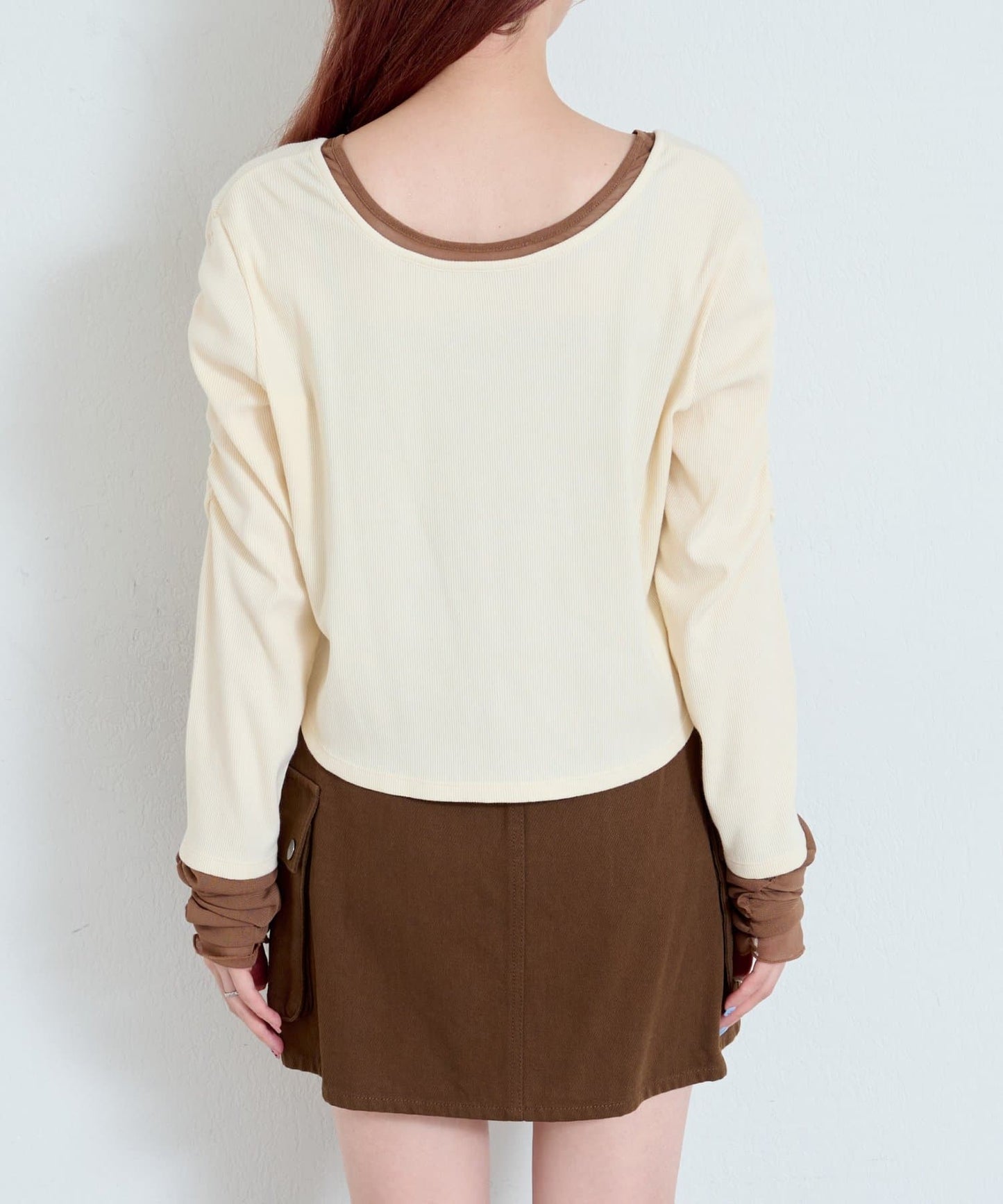 Kastane Sleeve tulle teleco cardigan