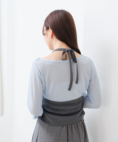 [1SET2件] Kastane 2WAY 綁帶吊帶背心set