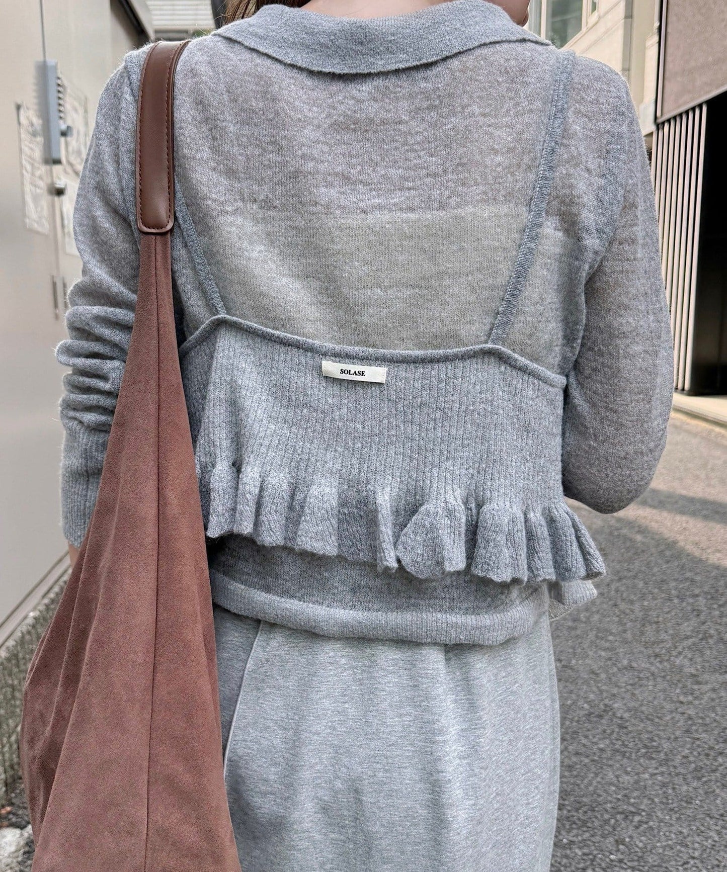 Kastane mohair 針織bustier SET