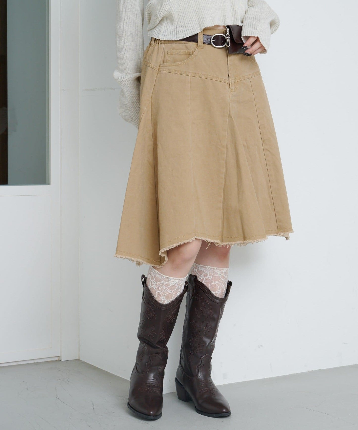 Kastane 不規則中長裙