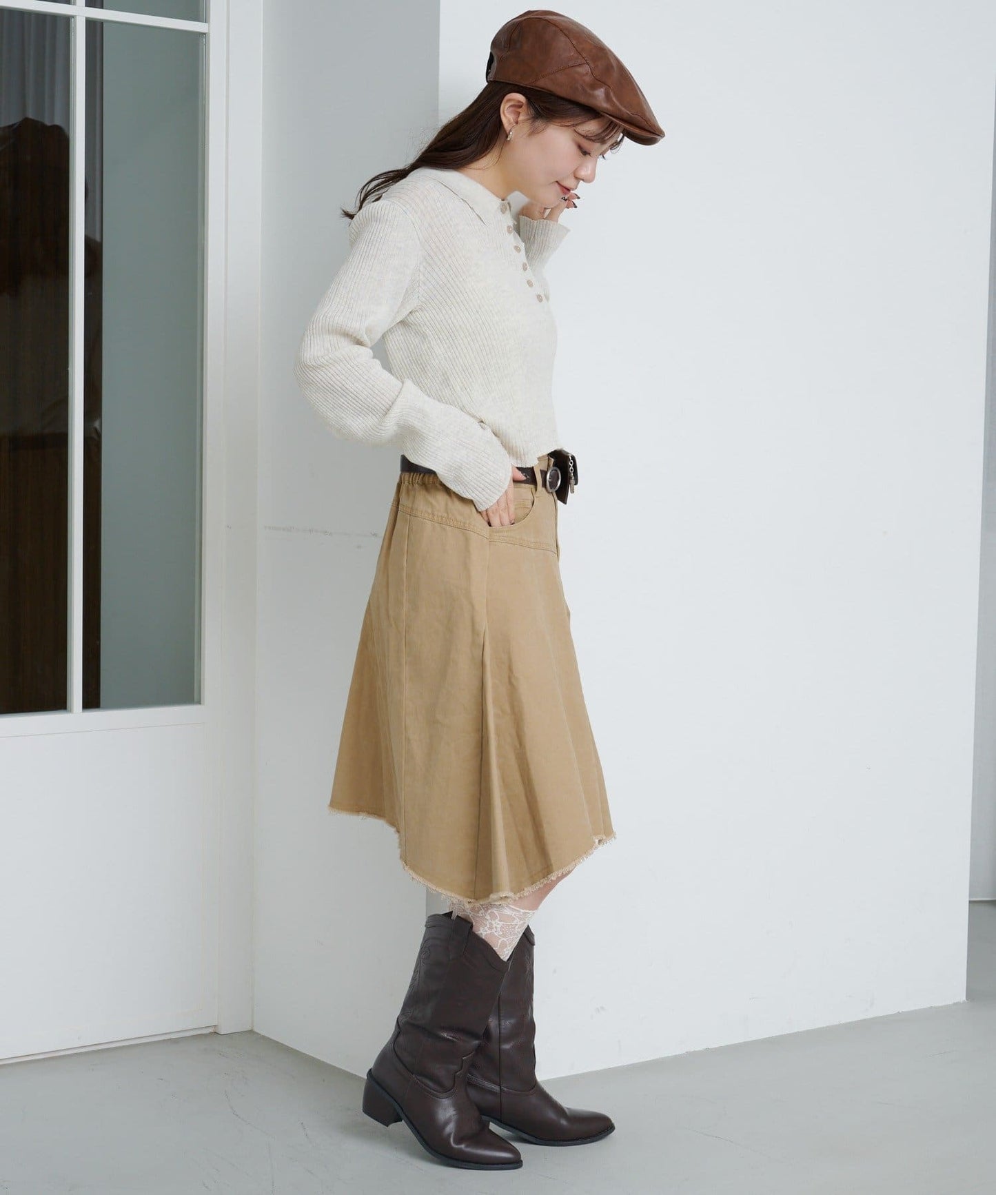 Kastane 不規則中長裙