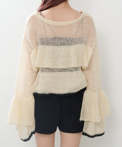 Kastane ruffle knit