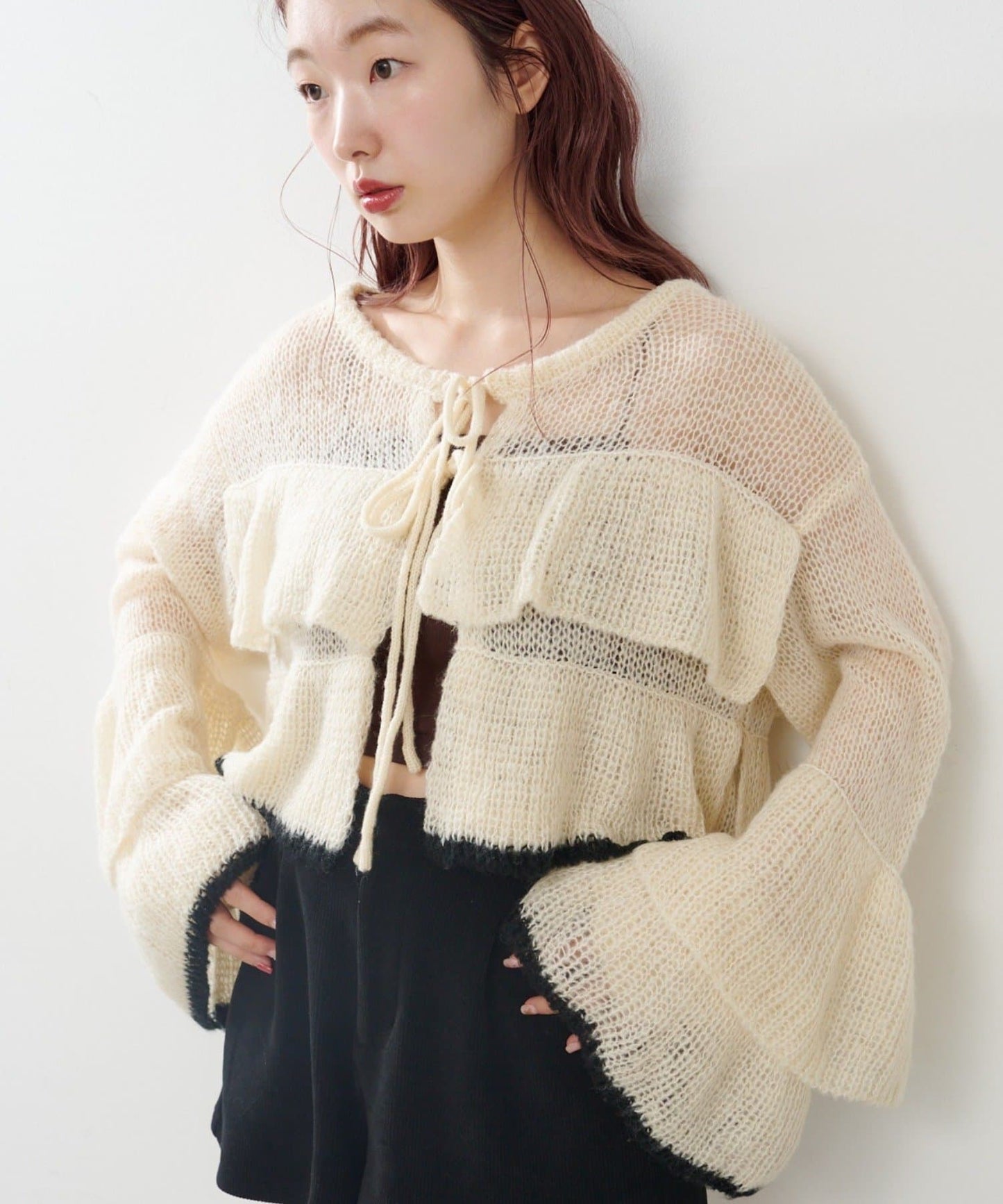 Kastane ruffle knit