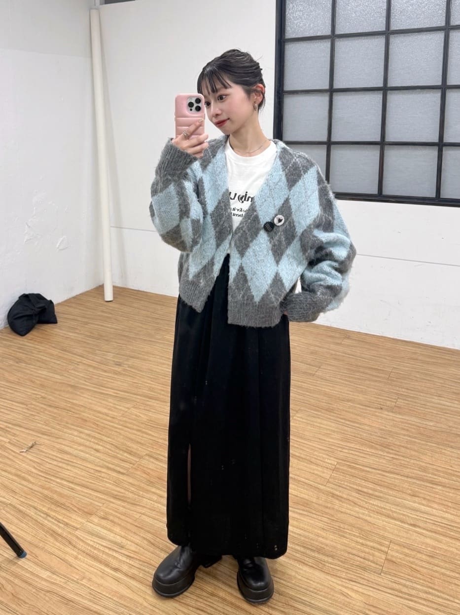 Kastane 菱格針織 cardigan