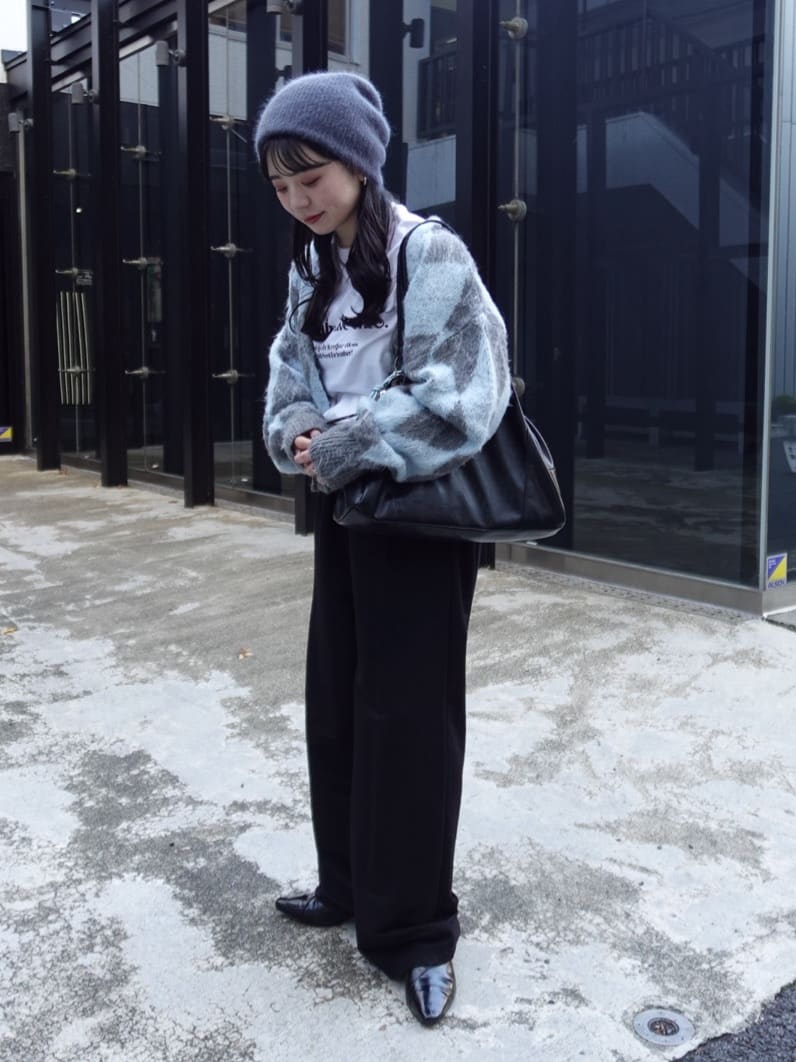 Kastane 菱格針織 cardigan