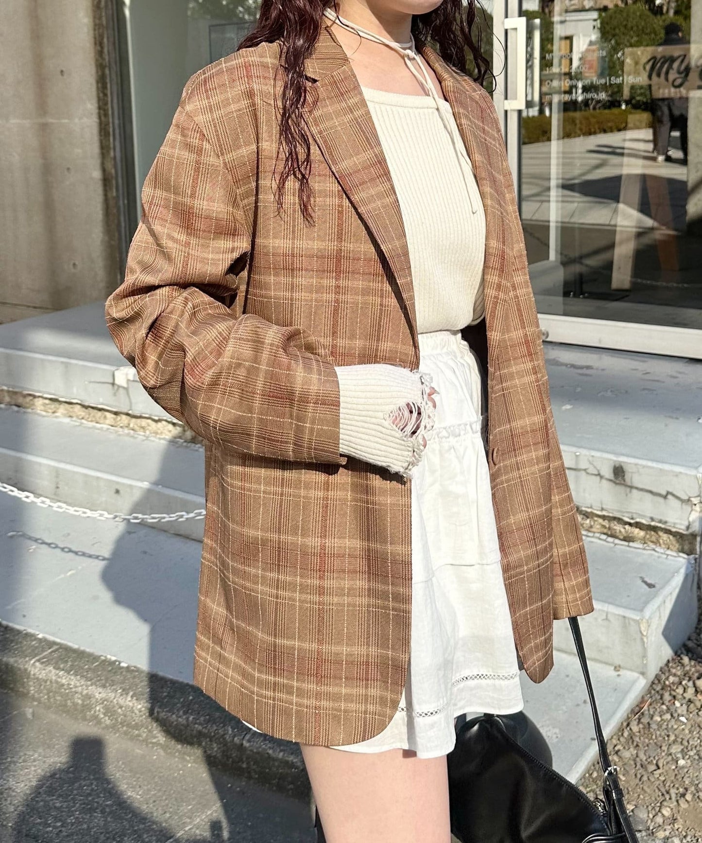 Kastane 格紋西裝外套