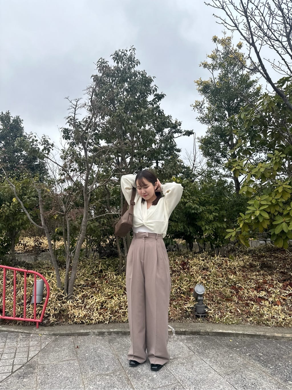 [2件SET] mystic Cross knit set