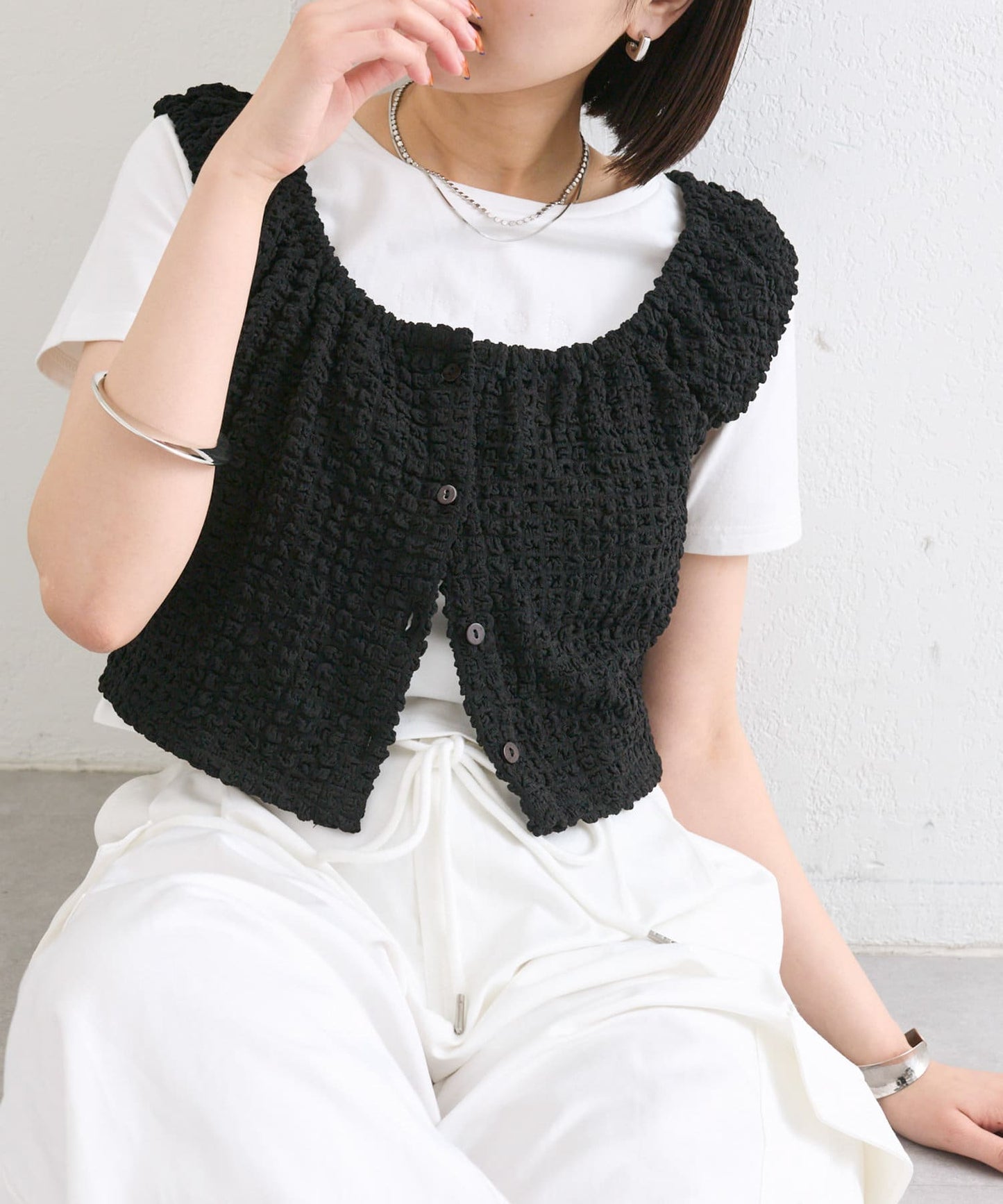 Mystic 方領短版背心