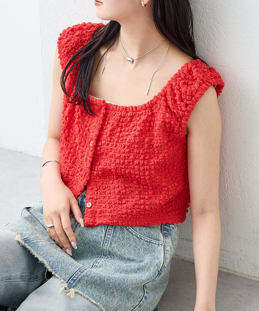 Mystic 方領短版背心