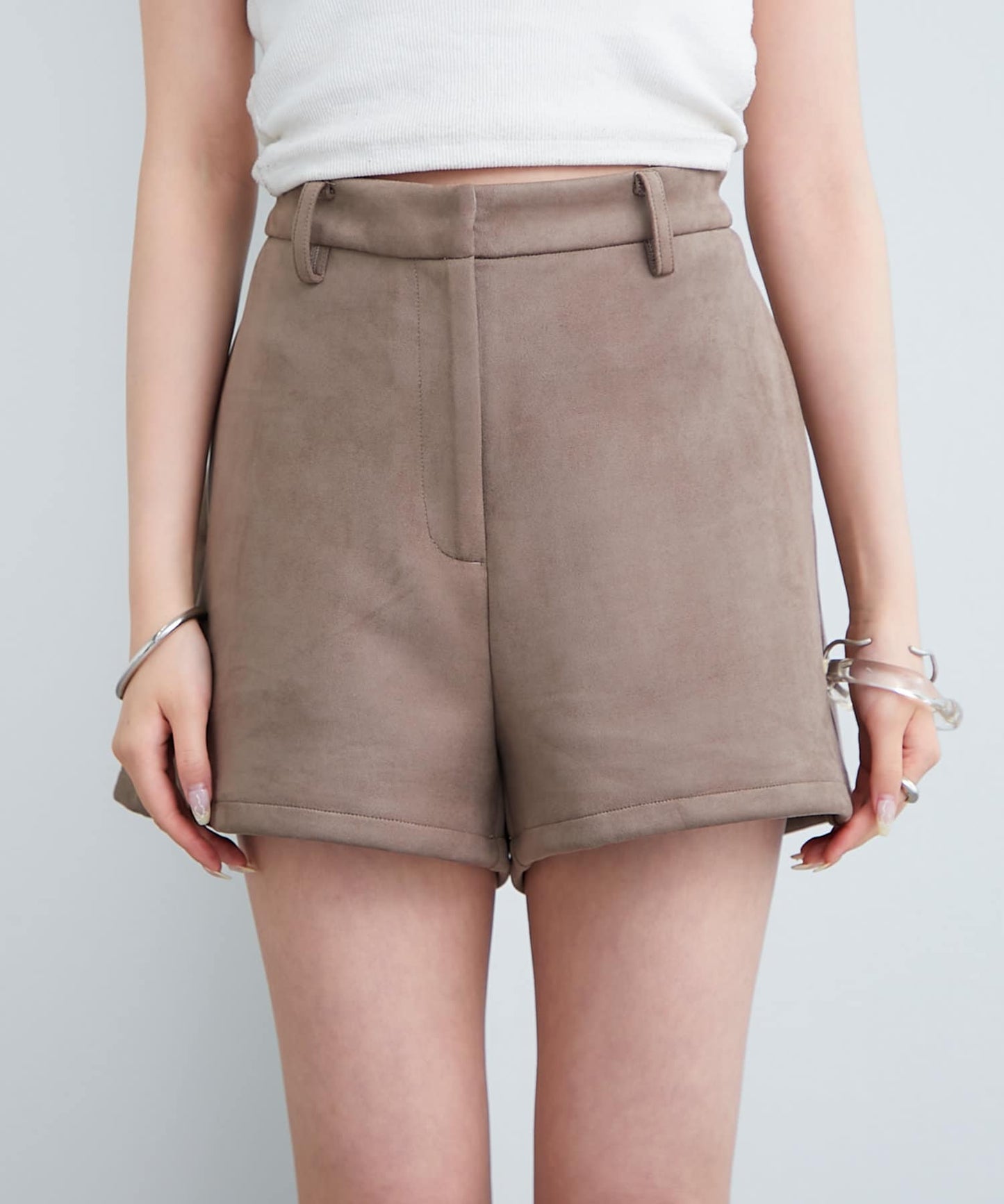 mystic 仿麂皮短褲