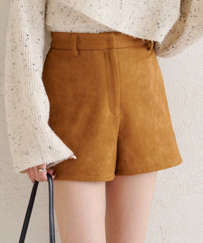 mystic 仿麂皮短褲