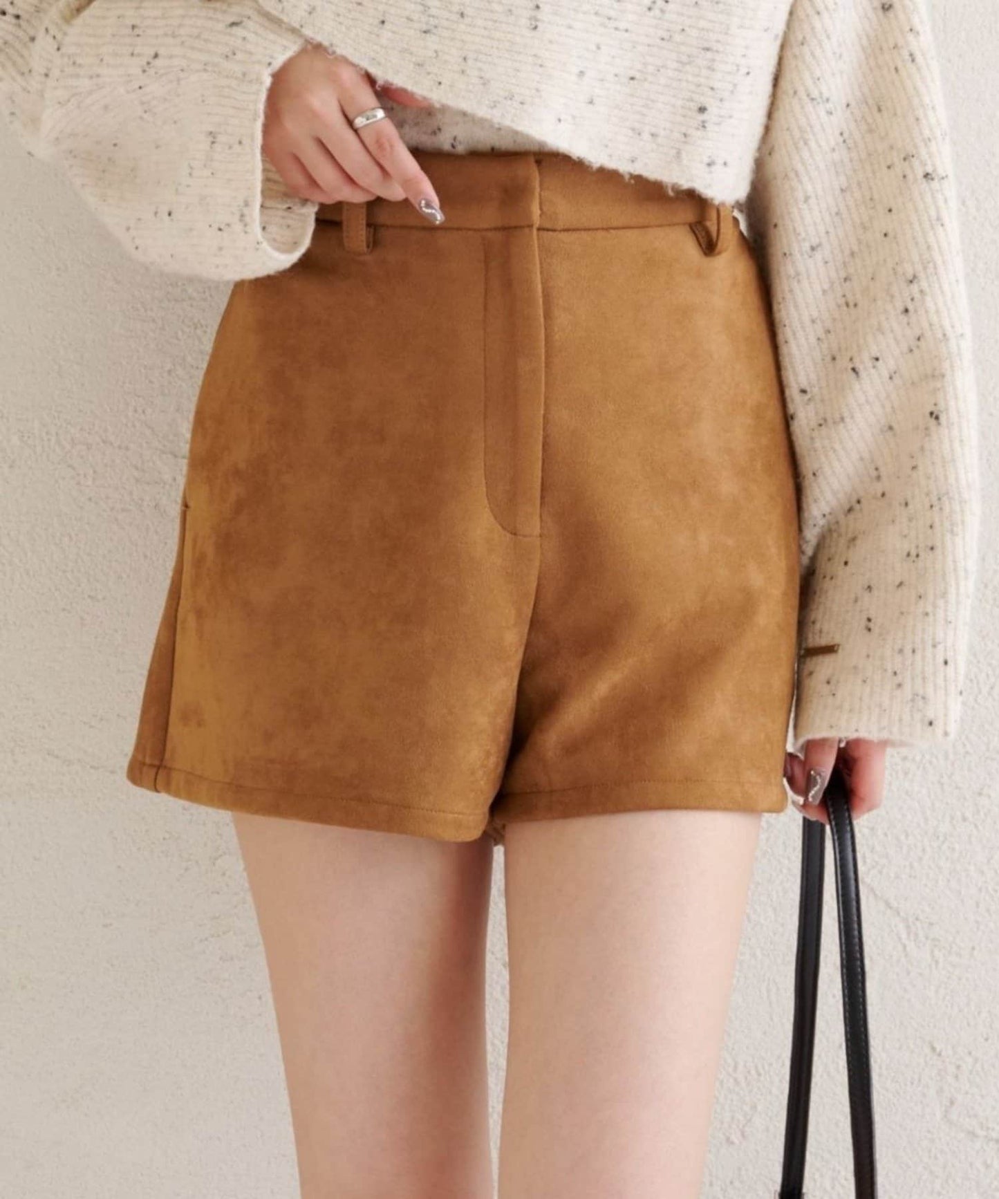 mystic 仿麂皮短褲