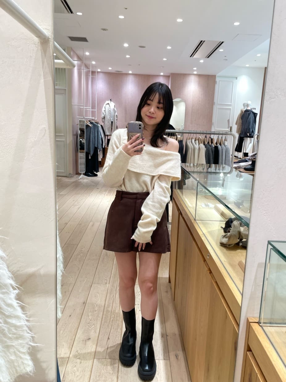 mystic 仿麂皮短褲