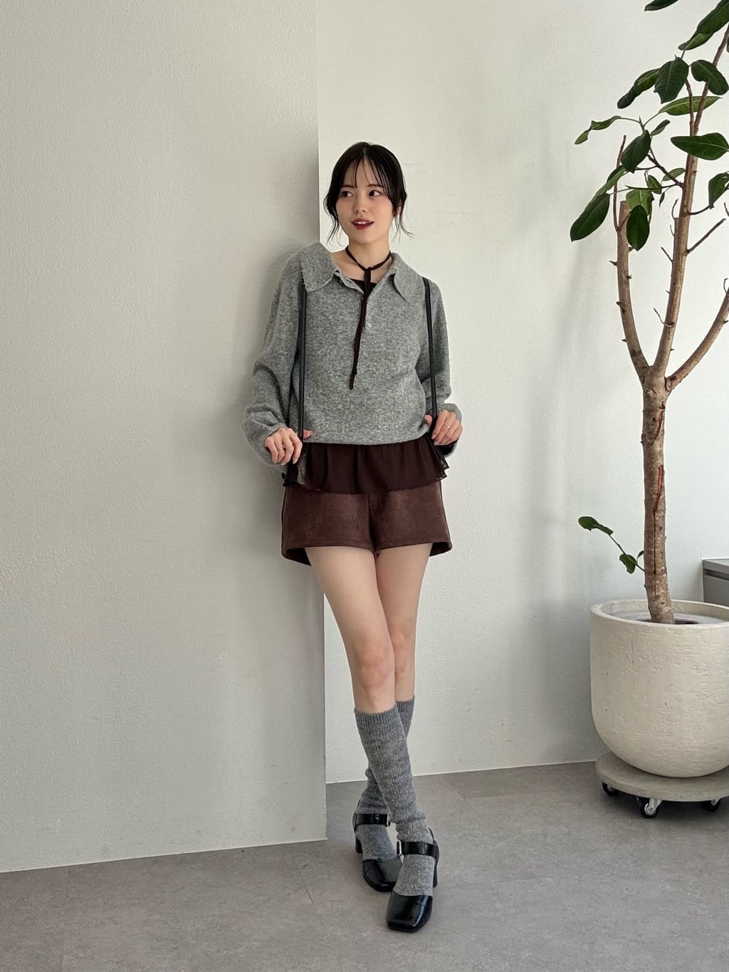 mystic 仿麂皮短褲