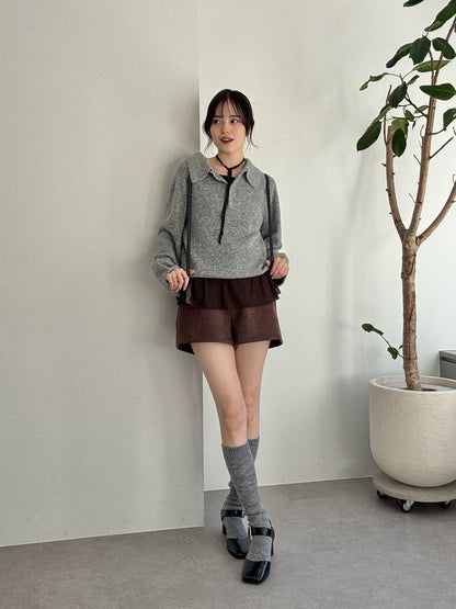 mystic 仿麂皮短褲