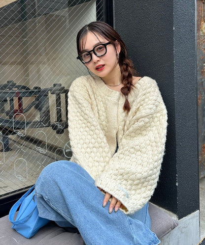 mystic Pokopoko knit cardigan