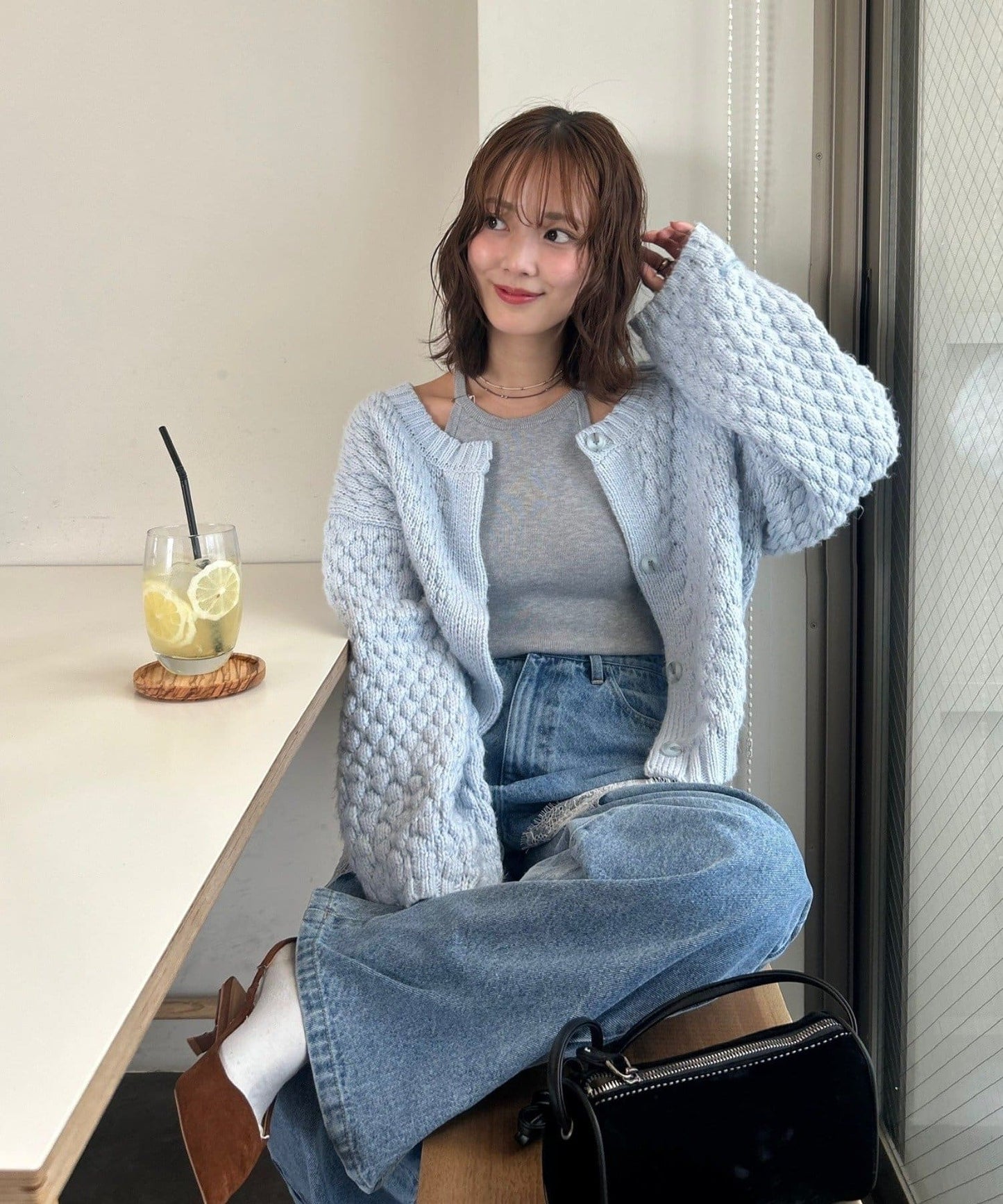 mystic Pokopoko knit cardigan