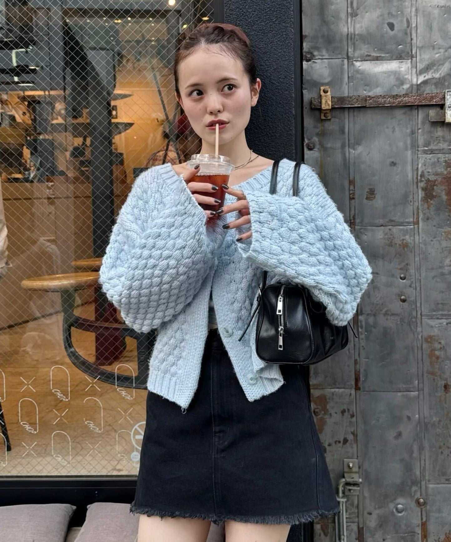 mystic Pokopoko knit cardigan