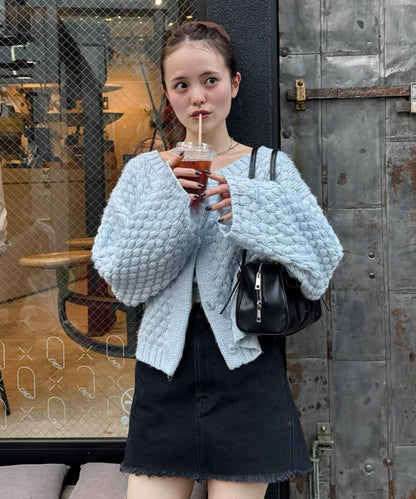 mystic Pokopoko knit cardigan