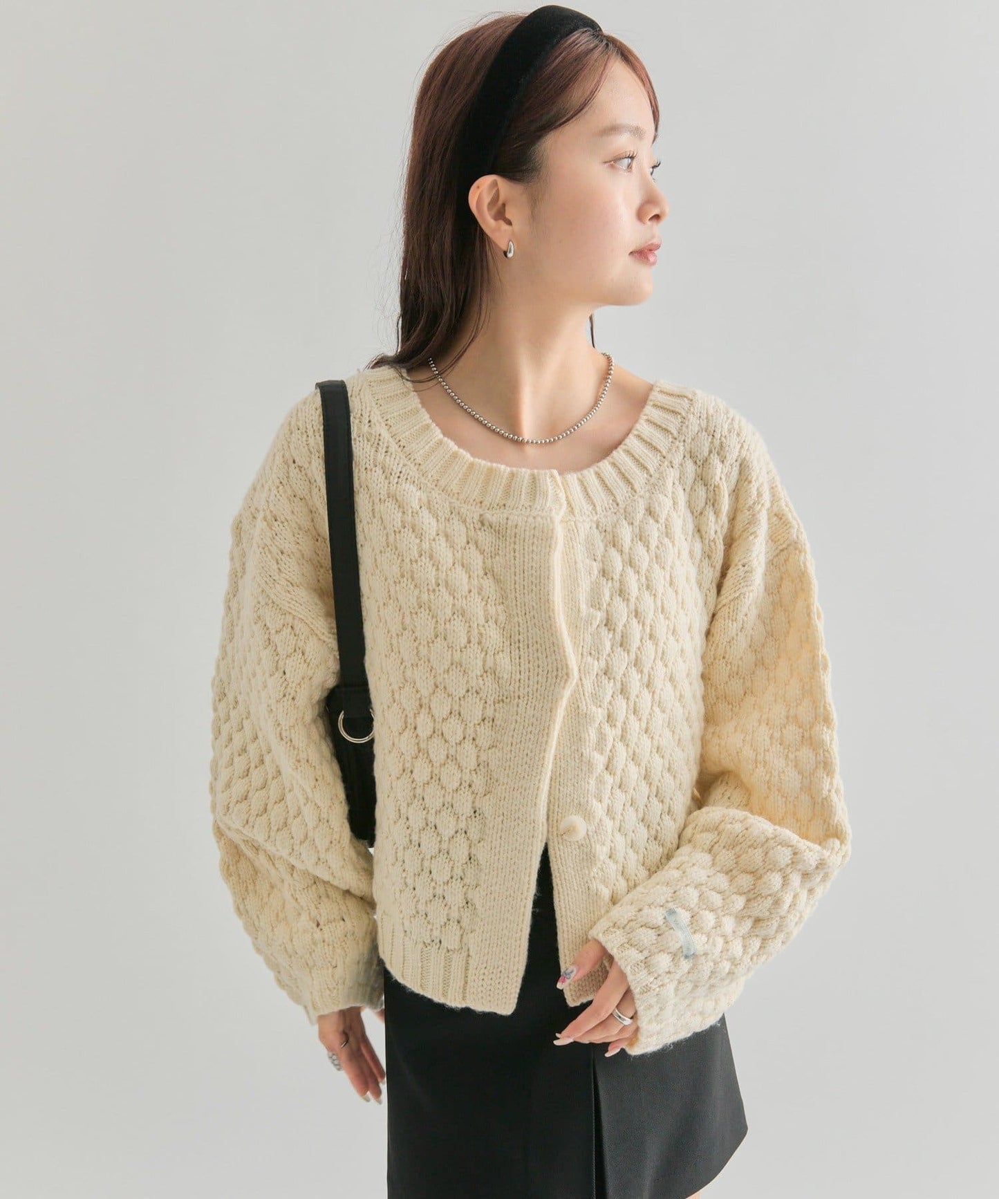 mystic Pokopoko knit cardigan