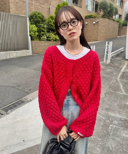 mystic Pokopoko knit cardigan