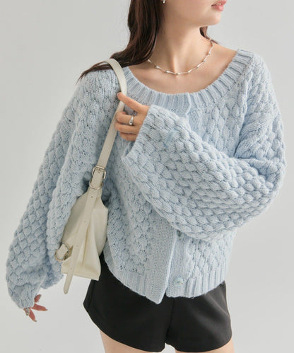 mystic Pokopoko knit cardigan