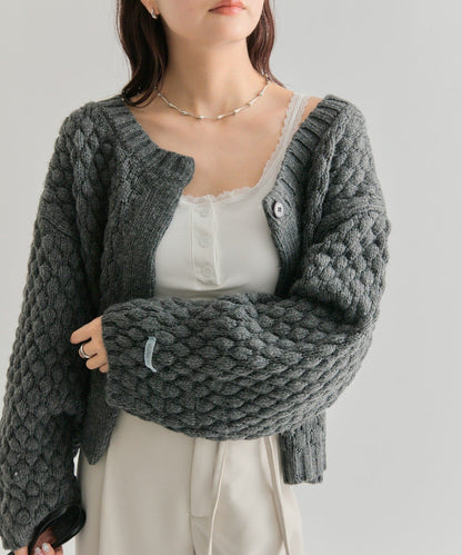 mystic Pokopoko knit cardigan