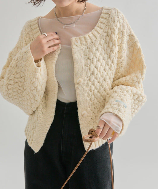 mystic Pokopoko knit cardigan