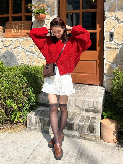 mystic Pokopoko knit cardigan