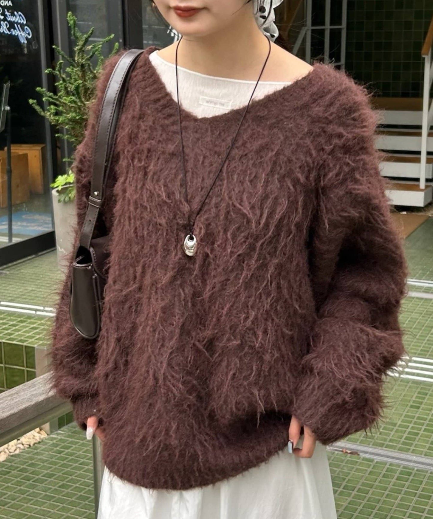 mystic Fluffy shaggy knit