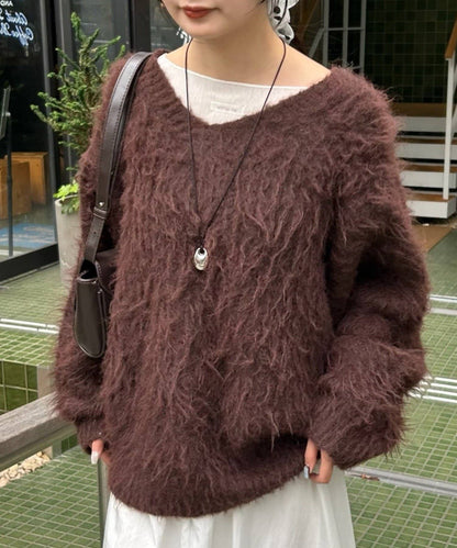 mystic Fluffy shaggy knit