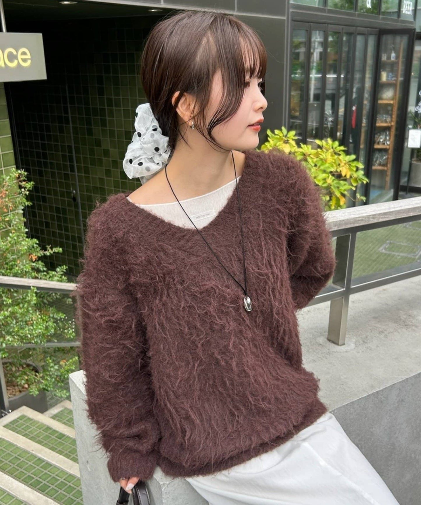 mystic Fluffy shaggy knit