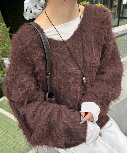 mystic Fluffy shaggy knit