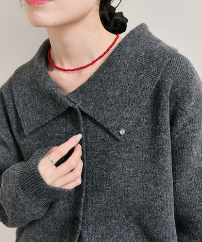 mystic 翻領針織Cardigan