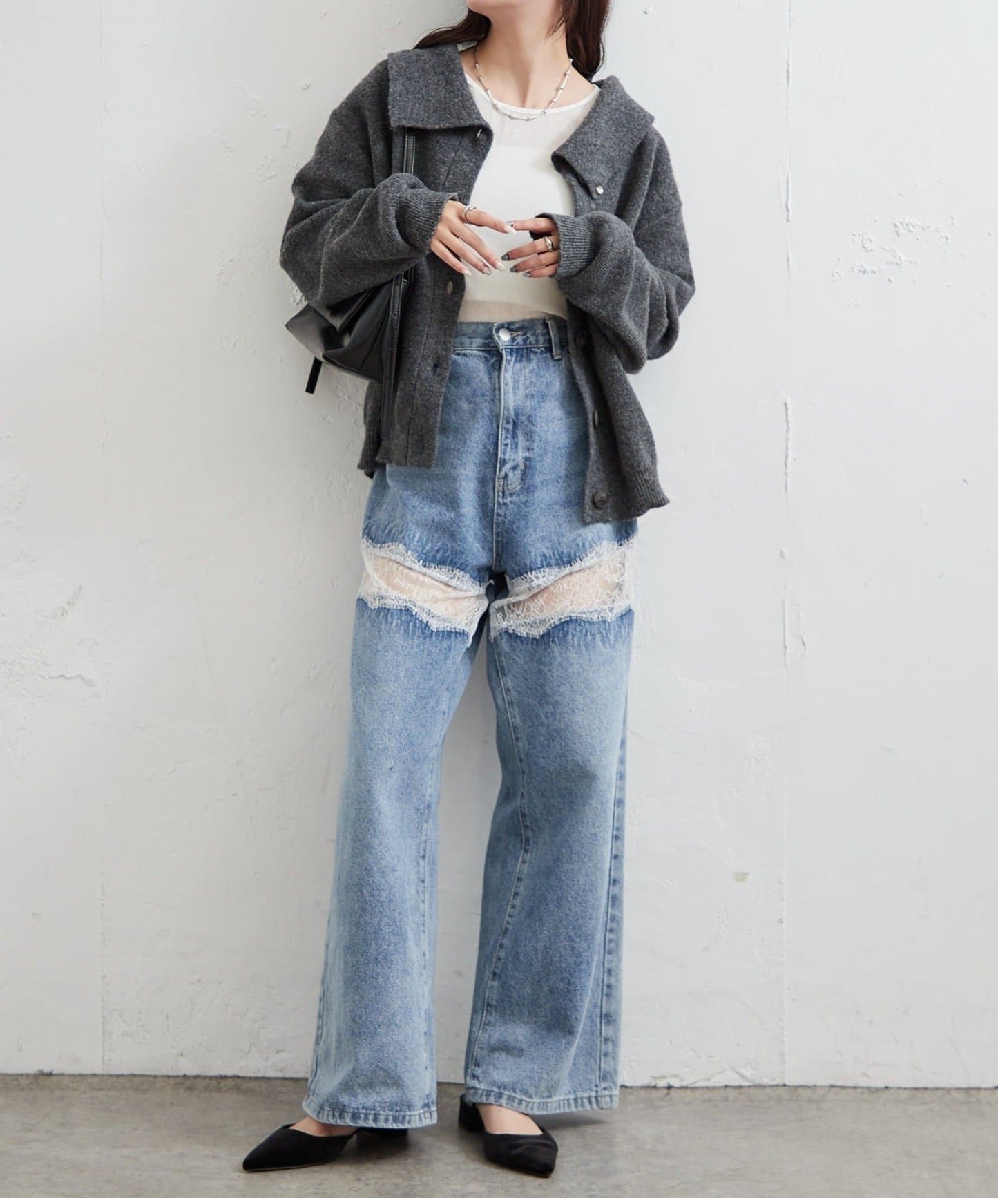 mystic 翻領針織Cardigan