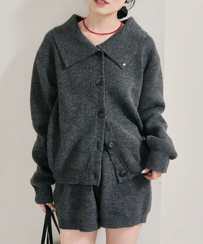 mystic 翻領針織Cardigan