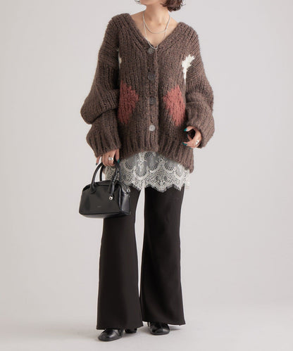 mystic 菱形針織Cardigan