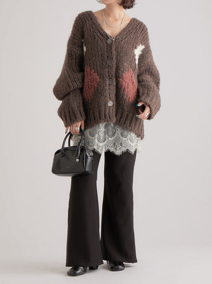 mystic 菱形針織Cardigan