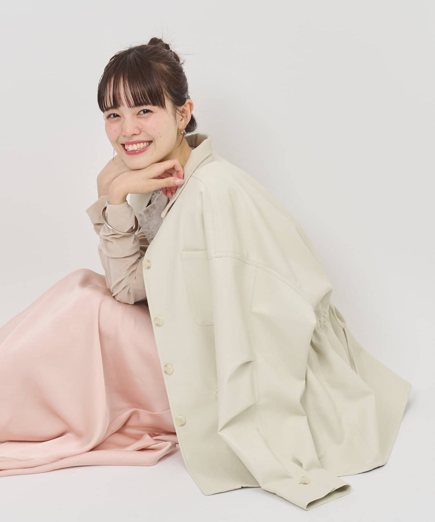 [2件SET] mystic Multi-way lace layered jacket