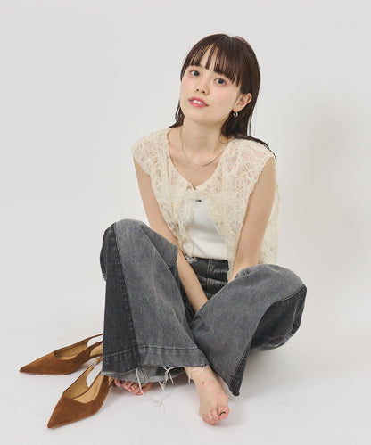 [2件SET] mystic Multi-way lace layered jacket