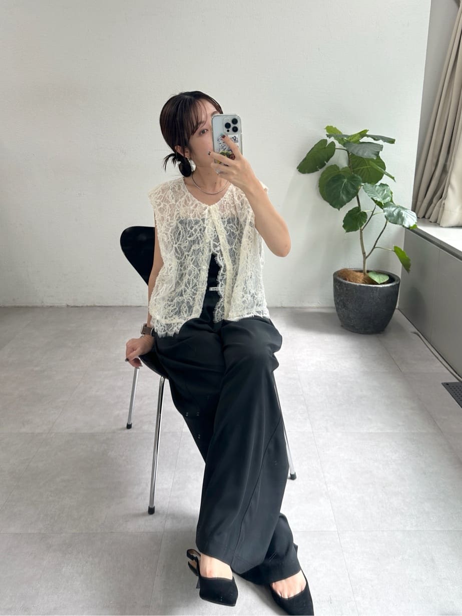 [2件SET] mystic Multi-way lace layered jacket