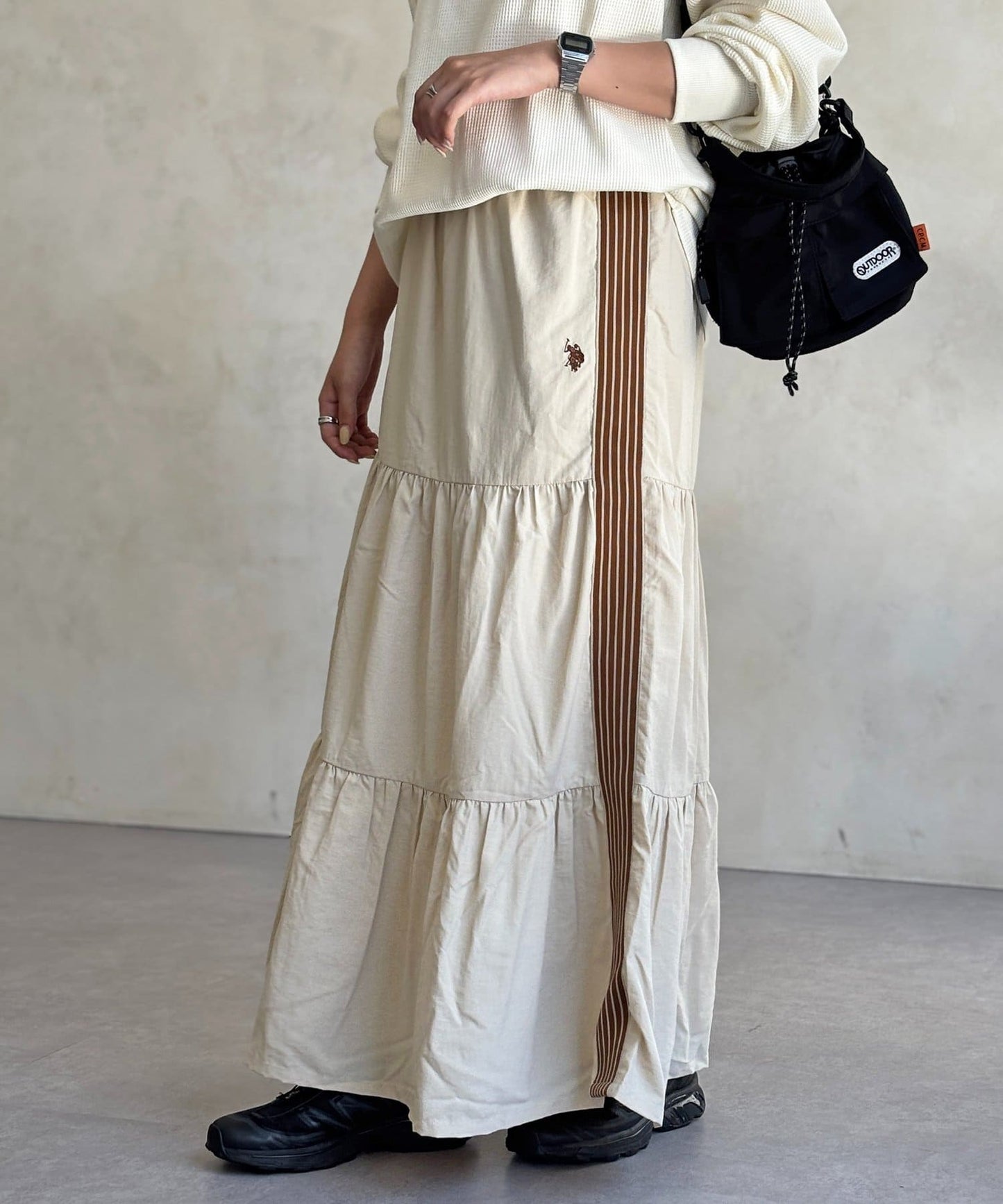 CPCM x U.S. POLO ASSN. Tiered skirt