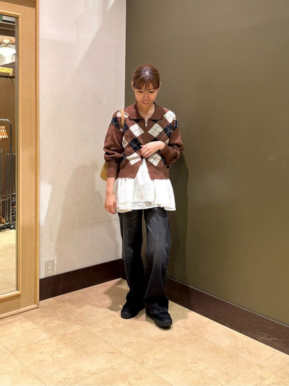 CPCM x U.S. POLO ASSN. Zip cardigan with collar