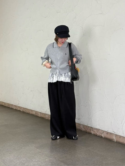 CPCM x U.S. POLO ASSN. Zip cardigan with collar