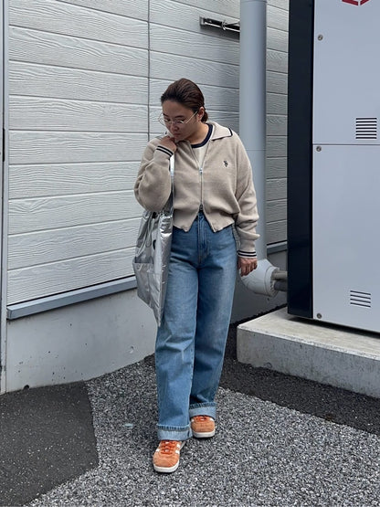 CPCM x U.S. POLO ASSN. Zip cardigan with collar