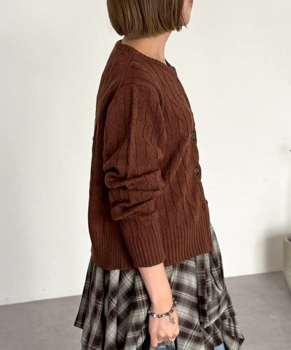 CPCM x U.S. POLO ASSN. Cable cardigan