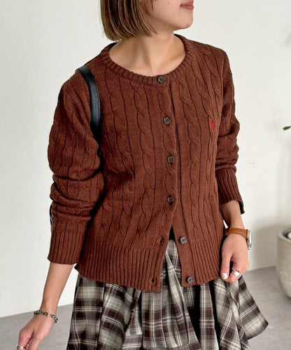 CPCM x U.S. POLO ASSN. Cable cardigan