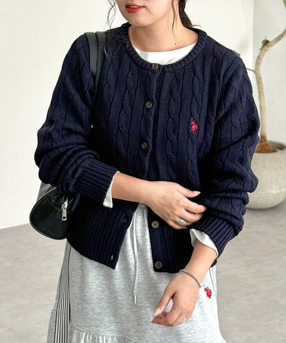 CPCM x U.S. POLO ASSN. Cable cardigan